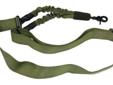 Single Point Sling Bungee StyleMade Of Heavy 1 & 1/4" Nylon & Heavy Duty BungeeMilitary Grade SlingEasy On / Off Hook Made Of Heat Treated SteelWorks With Any One Point Sling AdaptersAdjustable Nylon Straps Heat Treated Steel Hook With Protective Nylon