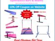 Gymnastics Equipment on Sale * Gymnastics Bars * Balance Beams * Bars, Beams & Mat Sets * Bars & Mat Sets *Beams & Mat Sets HUGE Savings - Dont Miss out - Shop Now! http://www.gymnasticsbarsandbeams.com
