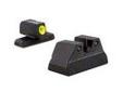 "
Trijicon HK106Y H&K HD Night Sight Set USP, Yellow Front
H&K USP HDâ¢ Night Sight Set - Yellow Front Outline
The HD Night Sights were specifically created to address the needs of tactical shooters. The three dot green tritium night sight set's front