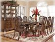 Contact the seller
Signature Design By Ashley Hamlyn D527-01A, With rich traditional style infused with a European flair, the sophisticated elegance of the " Traditional Classics Medium Brown Finish" dining room collection is sure to enhance the beauty of
