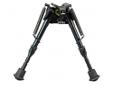 Harris Bipod S-Series 6-9" Swivel Base, Adjustable Leg-Notch Black. Harris Series S Bipods feature a hinged, swivel style base and fully adjustable leg notch legs. The leg notch style legs eject by spring action in 1" increments. Harris bipods clamp to