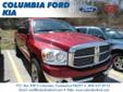 .
2007 Dodge Ram 1500
$17990
Call (860) 724-4073
Columbia Ford Kia
(860) 724-4073
234 Route 6,
Columbia, CT 06237
-NEW FORD TRADE 2007 DODGE RAM 1500 QUAD CAB 4X4 SLT PKG AND MORE . THIS IS A SUPER CLEAN TRUCK AND A MUST SEE. CALL NOW!860228AUTO.Here at