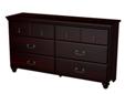 Hartford Dresser - Dark Mahogany Best Deals !
Hartford Dresser - Dark Mahogany
Â Best Deals !
Product Details :
This classic Hartford dresser has a dark mahogany finish that s perfect for your bedroom. Its six spacious drawers offer ample storage space and