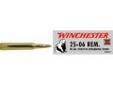 "
Winchester Ammo X25061 25-06 Remington 25-06 Remington, 90grain, Super-X Positive Expanding Point, (Per 20)
Winchester's Super-X Positive Expanding Point is exclusive to the 25-06 loads. This bullet is specifically designed for extreme accuracy and