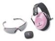 "
Browning 126369 Hearing Range Kit, Pink
Range Kit for Her
- Buck Mark shooting glasses with smoke polycarbonate lenses and light pink frames offer eye protection and enhanced target visibility in bright conditions
- Pink soft foam earplugs provide noise