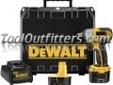 "
Dewalt Tools DC841KA DWTDC841KA Heavy-Duty 3/8"" Drive (9.5mm) 12V Impact Wrench Kit
Features and Benefits:
Frameless motor for extended tool durability and life
Compact size and weight allows access into tighter areas and reduces user fatigue
1,260