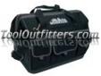 Mountain MTNBAG MTNTOOLBAG Heavy Duty Tool Bag
Features and Benefits:
Removeable and adjustable strap
Durable plastic bottom
Mountain logo
19.5" x 13" x 16.25"
Side pockets for organized storage
Price: $36.29
Source: