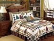 Create a sanctuary in your bedroom with beautiful handcrafted quilt ensembles from Hedaya. Tacoma Lodge combines abstract lodge motifs of pine trees, picket fences, and leaves in rich plaids and checks on an ecru ground. Beautiful and expertly handcrafted