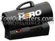 "
Mr. Heater, Inc. F228810 MRHF228810 Hero Forced Air Propane Heater, 30,000 - 60,000 BT
Features and Benefits:
Quiet, powerful, cordless
Heats up to 1,250 sq. ft.
Runs up to 4 hours on single rechargeable battery
Runs up to 14 hours on a 20 lb. propane