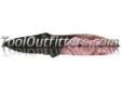 "
Sarge SK-917PK SARSK-917PK Hi-Vis Pink Camo Compact Tactical Folder Knife
Features and Benefits:
2" 440C stainless steel blade in satin finish with black aluminum bolster
Pocket clip included
Ambidextrous thumb stud for easy opening and closing
Closed