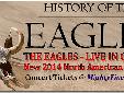 New Concerts Announced for the History of The Eagles Tour!
New Tour Dates for the 2nd Leg of the North American Tour Schedule
The Eagles are extending the History of The Eagles Tour with a new set of North American Tour concerts announced for 2014. The