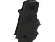Fits: Para Ordnance P-13. (Wraparound with finger grooves). Hogue rubber grips are molded from a durable synthetic rubber that is not spongy or tacky, but gives that soft recoil absorbing feel, without effecting accuracy. This modern rubber requires a