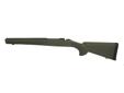 The Hogue OverMolded stock is the finest and most functional stock made for the Howa rifle action. The Hogue stock is constructed by molding a super strong and rigid fiberglass reinforced insert or "skeleton" that precisely fits the rifle action and