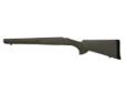 Hogue OverMolded stocks have fiberglass skeletons with the same permanently-bonded rubber coating used on Hogue's popular handgun grips. The non-slip coating is quiet and durable. The grip and forend have a cobblestone texture for a sure grip. All stocks