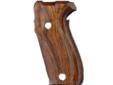 Hogue Fancy Hardwood grips are some of the finest grips available. They are precision inletted on modern computerized machinery, then hand finished on actual factory frames to assure proper fit. Grips are constructed of the highest quality, kiln-dried