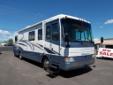 2000 HOLIDAY RAMBLER AMBASSADOR
SLIDE-OUT!!!
Service Amps: 50
Ducted roof air conditioning
Air ride
Jacobs exhaust brake
Onan 7500 diesel generator. Generator hour gauge: 375.
Heart Interface Freedom 1500 watt inverter
Hydraulic leveling jacks
Cruise