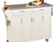 Home Styles 9200-1023 Create-a-Cart 9200 Series Cabinet Kitchen Cart with Gray Granite Top, White Finish
List Price : -
Price Save : >>>Click Here to See Great Price Offers!
Home Styles 9200-1023 Create-a-Cart 9200 Series Cabinet Kitchen Cart with Gray