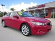 Germain Auto Advantage
Have a question about this vehicle?
Call Leo Williams on 239-829-4220
Â 
2008 Honda Accord Cpe Accord EX-L
Price: $Â 20,990
Color: Â Red
Vin: Â 1HGCS22808A012453
Mileage: Â 44183
Body: Â Coupe
Engine: Â 3.5 L
Transmission: Â Automatic
Call