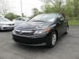 Make: Honda
Model: Civic
Color: Black
Year: 2012
Mileage: 21222
Check out this Black 2012 Honda Civic LX with 21,222 miles. It is being listed in Monroe, MI on EasyAutoSales.com.
Source:
