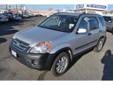 Lee Peterson Motors
410 S. 1ST St., Yakima, Washington 98901 -- 888-573-6975
2006 Honda CR-V EX Pre-Owned
888-573-6975
Price: $17,988
Free Anniversary Oil Change With Purchase!
Click Here to View All Photos (12)
Receive a Free CarFax Report!
Â 
Contact