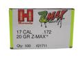 Hornady Z-Max Reloading Bullets- Caliber: 17 (.172")- Grain: 20- Bullet: Z-Max- 500 Bullets Per Box
Manufacturer: Hornady
Model: 21711
Condition: New
Availability: In Stock
Source: