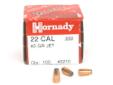 Rifle Bullets22 Caliber (.222)40 Grain JetPacked Per 100Note: These are component bullets, not loaded ammunition.
Manufacturer: Hornady
Model: 2210
Condition: New
Price: $16.27
Availability: In Stock
Source: