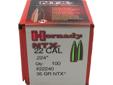 Hornady Bullets- Caliber: 22 (.224")- Grain: 35- Bullet Type: NTX- 100 Per BoxSpecs: Bullet Diameter: 224Bullet Type: NTXCaliber: 22Grain: 45
Manufacturer: Hornady
Model: 22240
Condition: New
Availability: In Stock
Source: