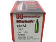 Hornady Reloading Bullets- Caliber: 6mm(.243")- Grain: 105- Bullet: BTHP Match- Features AMP Jackets- 100 Bullets Per Box
Manufacturer: Hornady
Model: 2458
Condition: New
Availability: In Stock
Source: