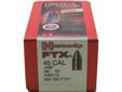 Hornady Bullets- Caliber: 45 Cal (.458")- Grain: 325- Bullet Type: FTX- Per 50Specs: Bullet Diameter: 458Bullet Type: FTXCaliber: 45Grain: 325
Manufacturer: Hornady
Model: 45015
Condition: New
Availability: In Stock
Source: