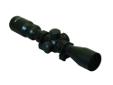 Drop compensation reticle provides long range capability out to 60 yards with calibrated wind drift marks.Specifications:- Bright fully coated optics- Large ocular lens for wide field of view- Quick focus eye piece for clear reticle- Eye relief at 4.55-