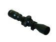 Drop compensation reticle provides long range capability out to 60 yards with calibrated wind drift marks.Specifications:- Bright fully coated optics- Large ocular lens for wide field of view- Quick focus eye piece for clear reticle- Eye relief at 4.55-