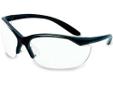 Howard Leight Vapor II Clear Shooting Glasses. The Vapor II glasses have sleek, sporty style at an affordable price. Anti-fog lens coating minimizes fogging in extreme conditions. Wrap around polycarbonate lens. Soft nose bridge prevents slipping.