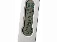 645-624 Weather TrendVertical weather station/alarm clock with a brushed silver finished metal front with white trim offers many functions. The LCD displays the current weather trend, the indoor temperature in F or C, and relative humidity with maximum