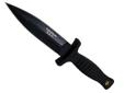 The Smith & Wesson false edge tactical boot knife is an HRT Hostage Rescue Team blade. This fixed blade knife has a 440C stainless steel dagger blade (one false edge) with an all black tactical coat. The knife is 8.8" long and the blade length is 4.9".