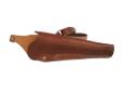 Leather Bandoleer Holster- Complete with Adjustable Harness and Belt tie down- Vegetable Tanned- Chestnut Tan Color- Durable Nylon Stitching- Made of Top Grain Leather- Made in the USA- Right HandFits: Smith&Wesson Model 500 Revolver with 8 3/8" barrel,