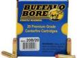 Buffalo Bore Ammunition 20B/20 Hvy 38Spl+P 125gr LV Gold Dot /20
Buffalo Bore Ammunition
- Caliber: Heavy .38 Special +P Ammo
- Grain: 125
- Bullet type: L.V. Jacketed Hollow Point
- Muzzle Velocity: 1050 fps
- Sold per 20 RoundsPrice: $22.48
Source: