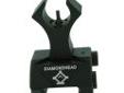 "
Diamondhead 1251 Hybrid Sight Front
Diamondhead HYBRID Flip-Up Front Combat Sight
Diamondhead's HYBRID Flip-Up Front Sight's revolutionary design incorporates the original and proprietary Diamond-Shaped outer housing with a traditional CLASSIC round