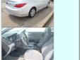 Â Â Â Â Â Â 
2011 Hyundai Sonata GLS
It has 4 Cyl. engine.
Great looking car looks Sweet in Silver
This car looks Splendid with a Gray interior
Handles nicely with Automatic transmission.
Tilt Steering Wheel
Driver Side Air Bag
Passengers Front Airbag
Clock