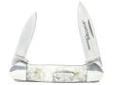 "
Schrade IMP1011 Imperial Cracked Ice Small, Canoe
Schrade Imperial Cracked Ice Small Canoe
Specifications:
- Overall Length: 5.2""
- Handle Length: 3.0""
- Blade Length: 2.2""
- Weight: 1.8 oz. "Price: $4.77
Source: