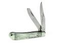 "
Schrade IMP13L Imperial Trapper Large, Stainless Steel 2 Blade Pocket Knife
Imperial Schrade Large Trapper with Cracked Ice Handle
Specifications:
- Type: Large 2-blade Trapper, Pocket Knife
- Closed Length: 4""
- Handle Material: Celluloid, Color White