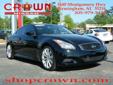 Crown Nissan
Have a question about this vehicle?
Call Kent Smith on 205-588-0658
2009 Infiniti G37 Coupe Sport
Interior: Â Graphite
Engine: Â 6 Cyl.
Vin: Â JNKCV64EX9M601332
Color: Â Black Obsidian
Transmission: Â 6 Speed Manual
Body: Â 2 Dr Coupe
Mileage: