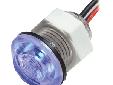 LED Bulkhead/Livewell Lights - Recess Mount Operates 9-16 Volt DC Systems Rated @ 100,000 Hours of Service Life Requires 11/16" (.687) Hole Shock and Vibration Proof Cool to the Touch No Corrosion Rated for Underwater Use 1 LED in colors, 2 LEDs in white