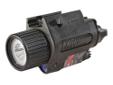 Insight L3 M6 Tactical Light w/laser LED, 125+ Lumens Black - Rail Mount. The M6 is the most popular tactical illuminator/laser combination available today and is widely used for both law enforcement and personal defense because of its lightweight design
