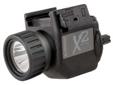 The X2 LED is the world's first and best sub-compact weapon mounted light, now delivering a peak output of 80+ lumens from a new LED emitter. The X2 LED is powered by one (1) 3V CR2 lithium battery (included) and has a run time of 60 minutes.The X2 LED is
