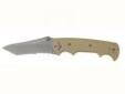"
Browning 320155BL Integrity Folding Knife Coyote Tan
The heavy-duty utility folder is the must have, go-to tool of every tactical professional. Carried in your pocket, on your tactical vest, lashed to your web gear (or discreetly tucked away in your