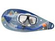 Reef Rider Swim Set- Classic double window design with polycarbonate lens for safety- Hypoallergenic, thermoplasic rubber facial skirt- Thermoplastic rubber head strap for durability, comfort, and eas adjustment- Soft , flexible mouthpiece - Includes: one
