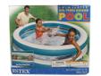 Swim Center See-Thru Round Pool- Soft, extra-wide sidewalls- 3-Ring- Middle ring is transparent so kids can see out, and parents can see in- For ages 6 years and up- Repair patch included- Approximate water capacity: 196 gallons (Fill mark on inside of