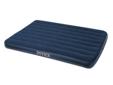 With plush flocking on the top, this airbed gives a more luxurious sleeping surface and helps keep bedding from slipping. Flocking cleans easily and is waterproofed for camping use. Wave beam construction for a uniform sleeping surface. Crafted with cozy