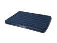 With plush flocking on the top, this airbed gives a more luxurious sleeping surface and helps keep bedding from slipping. Flocking cleans easily and is waterproofed for camping use. Wave beam construction for a uniform sleeping surface. Crafted with cozy