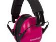 "
Champion Traps and Targets 40972 Ear Muffs Slim, Passive, Pink
Slim Passive Hearing Muffs-Pink; 21dB NRR
Enjoy safe shooting with new sound dampening ear muffs from ChampionÂ®. These comfortable, stylish muffs provide superior hearing protection while